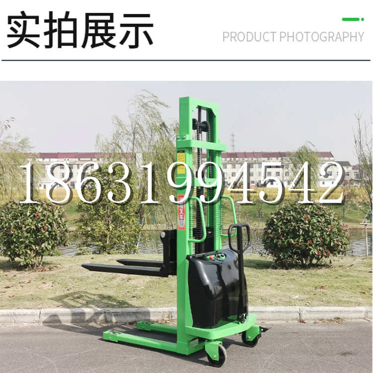 阿克陶县电动叉车堆高车液压铲车电瓶1吨2吨站驾步行式小型全自动叉车